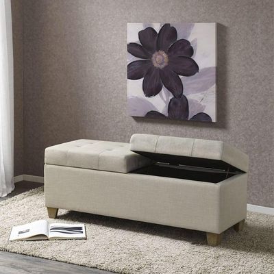 Recamier Bau Madri 1,60m Suede Grafite - Inova Decor