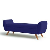 Recamier Bau Italia 1,20m Suede Azul Marinho - Inova Decor