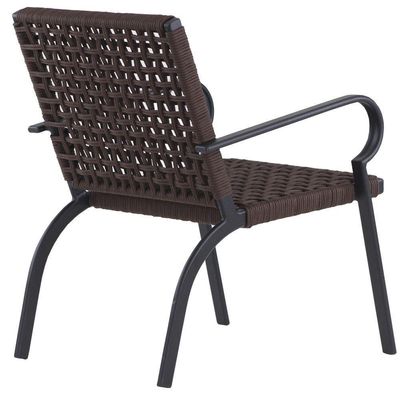 2 Espreguiçadeiras E Cadeiras E Mesa Piscina Jardim Trama Marrom
