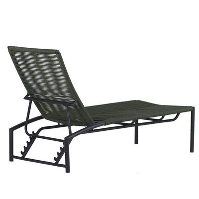 2 Espreguiçadeiras E Cadeiras E Mesa Piscina Jardim Trama Verde