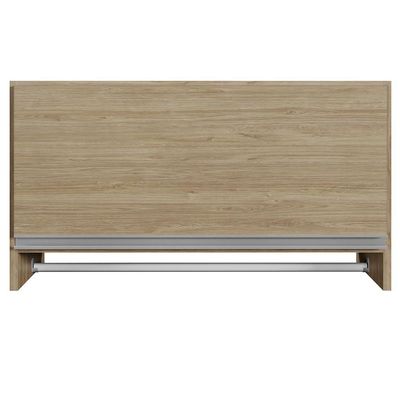 Kit 02 Armários Multiuso Aéreo Cabideiro Grécia L03 Castanho - Lyam