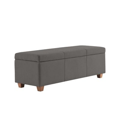 Recamier Bau Dubai 1,20m Linho Grafite - Inova Decorações