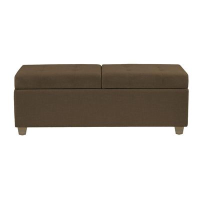 Recamier Bau Madri 1,20m Corino Marrom - Inova Decorações