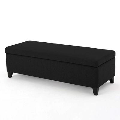 Recamier Bau Julia 1,60m Suede Preto - Inova Decor