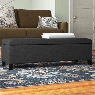 Recamier Bau Julia 1,60m Suede Cinza - Inova Decor