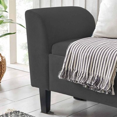 Recamier Bau Malibu 1,60m Suede Grafite - Inova Decor