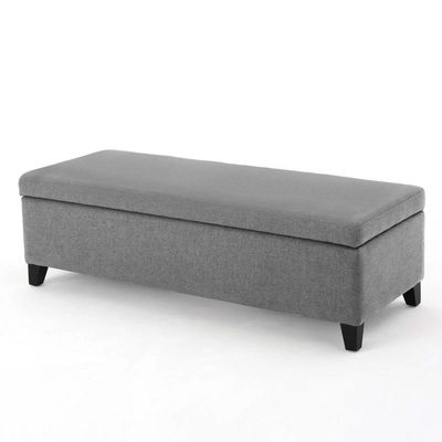 Recamier Bau Julia 1,20m Suede Cinza - Inova Decor