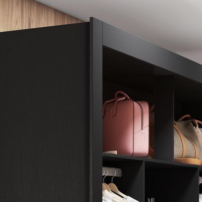 Closet Modulado 6 Gavetas Preto Amoudi Móveis Preto Tx