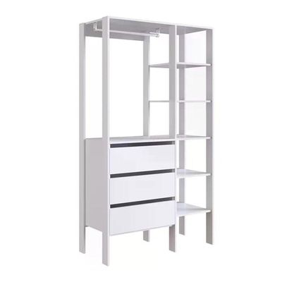 Kit 03 Modulos Para Closet 03 Gavetas Db001 Branco Pp Milani Store Branco