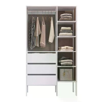 Kit 03 Modulos Para Closet 03 Gavetas Db001 Branco Pp Milani Store Branco