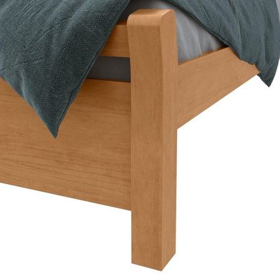 Cama Solteiro Reali Amendoa Clean