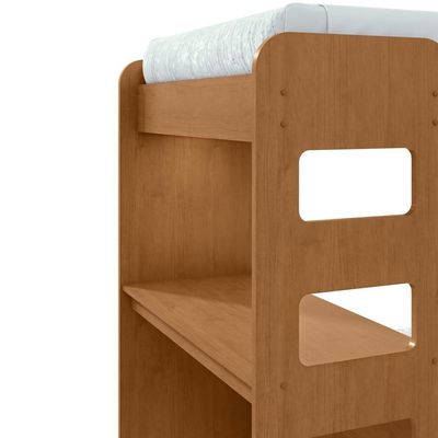Beliche Solteiro Olga Cantos Arredondados Com Led Amendoa Clean - Lopas