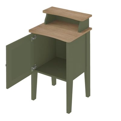 Mesa De Apoio Charlotte Menta/carvalho Artely Menta/carvalho
