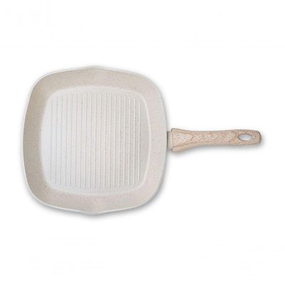 Grill Brinox Antiaderente Ceramic Life Sirius 28 Cm 2 L Com Indução Vanilla Vanilla
