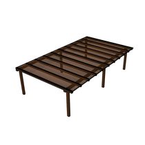 Kit Policarbonato Bronze 6mm 7,00m X 6,00m - Perfis Naturais