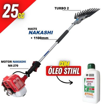 Derriçadeira Nakashi Haste De 1100mm + 01 óleo Castrol Stihl