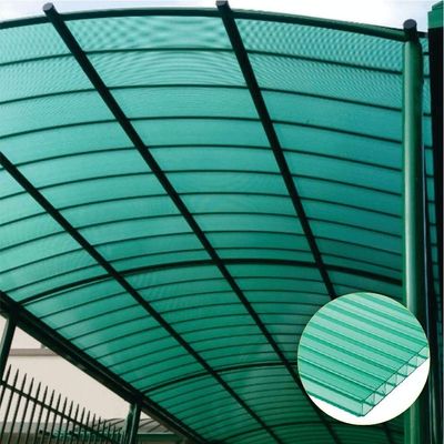 Kit Policarbonato Verde 6mm 6,00m X 6,00m - Perfis Naturais