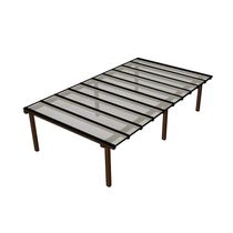 Kit Policarbonato Cristal 6mm 7,00m X 4,00m - Perfis Naturais