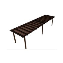 Kit Policarbonato Bronze 4mm 8,00m X 2,00m - Perfis Naturais