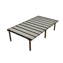 Kit Policarbonato Branco 6mm 10,00m X 2,00m - Perfis Naturais