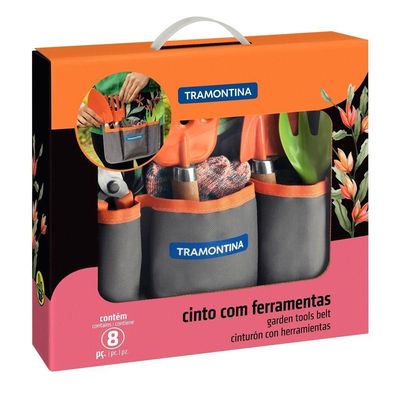 Conjunto Para Jardinagem Tramontina Com Cinto 8 Peças Tramontina