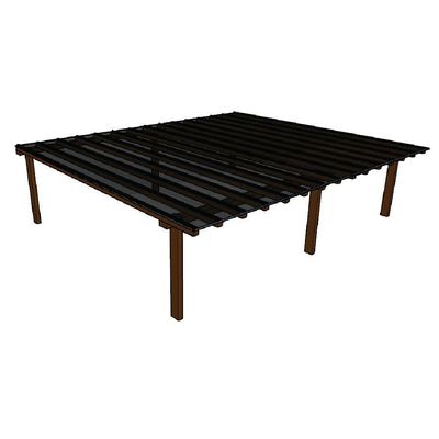 Kit Policarbonato Fume 4mm 7,00m X 6,00m - Perfis Naturais