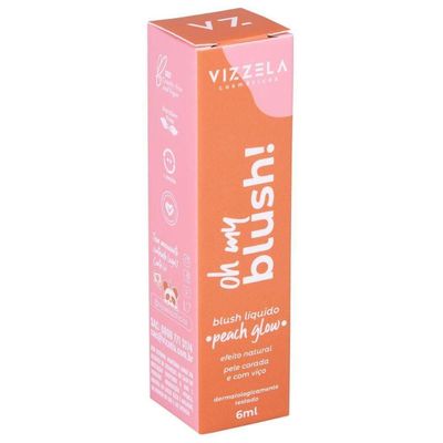 Vz - Vizzela Cosméticos Oh My Blush! Cor 02 Peach Glow - Blush Líquido 6ml