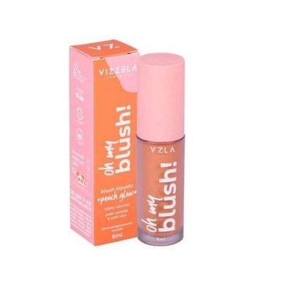 Vz - Vizzela Cosméticos Oh My Blush! Cor 02 Peach Glow - Blush Líquido 6ml
