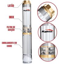 Bomba Caneta Submersa Kajima P/ Poços Semiartesianos 2" 220v