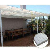 Kit Policarbonato Branco Refleivo 6mm 8,00m X 6,00m - Perfis Naturais