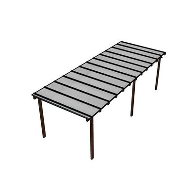Kit Policarbonato Branco 6mm 8,00m X 3,00m - Perfis Naturais
