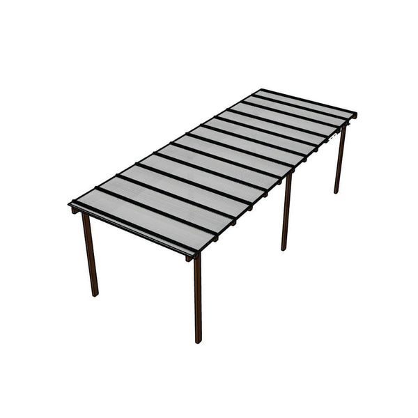 Kit Policarbonato Branco 6mm 8,00m X 3,00m - Perfis Naturais