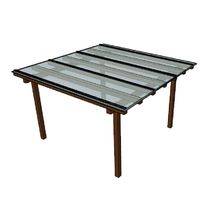Kit Policarbonato Cristal 4mm 3,00m X 2,00m - Perfis Naturais