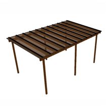 Kit Policarbonato Bronze 4mm 5,00m X 3,00m - Perfis Naturais