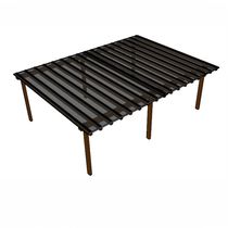 Kit Policarbonato Fume 4mm 8,00m X 6,00m - Perfis Naturais