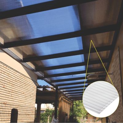 Kit Policarbonato Cristal 4mm 2,00m X 3,00m - Perfis Bronze
