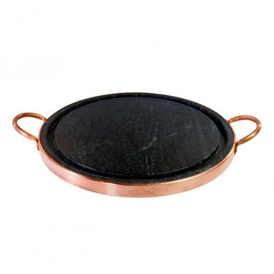 Grelha / Pedra Para Carnes Pedra Sabão Mini Cobre
