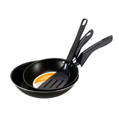 Conj Frigideiras Francesas 18 E 20 Com Espátula Preto Marcolar