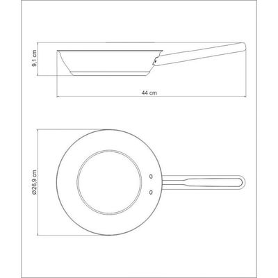 Frigideira Tramontina Ventura Em Aço Inox Com Interno Antiaderente 24 Cm 2,1 L Tramontina