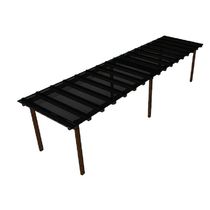 Kit Policarbonato Fume 4mm 8,00m X 1,50m - Perfis Naturais