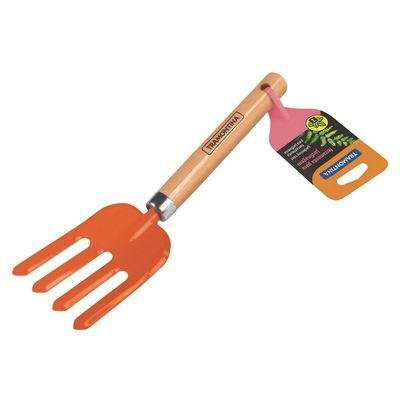Garfo Com 4 Dentes Para Jardinagem Tramontina Com Cabo De Madeira