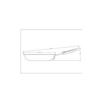 Frigideira Profissional Alimínio Antiaderente Externo Lixado Cabo Silicone Removível 20cm