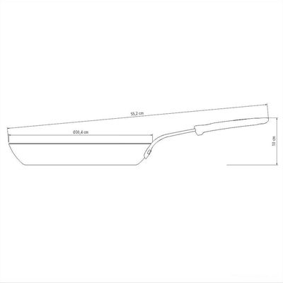 Frigideira Tramontina Profissional Em Ferro 30 Cm 2,5 L Tramontina