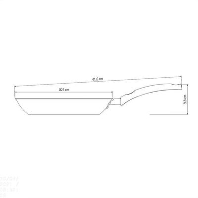 Frigideira Tramontina Turim Em Alumínio Antiaderente Starflon Max Vermelha 24cm 1,4l Tramontina