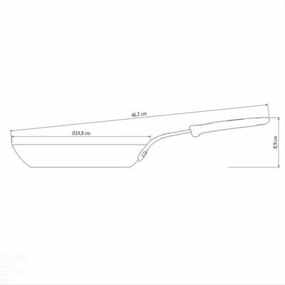 Frigideira Tramontina Profissional Em Ferro 24 Cm 1,3 L Tramontina