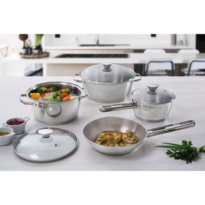 Frigideira Tramontina Allegra Em Aço Inox Com Fundo Triplo 20 Cm 1,30 L Tramontina