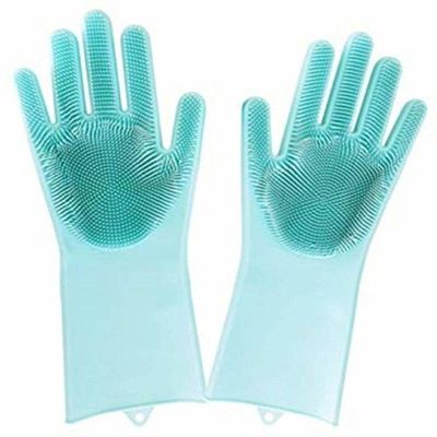 Luvas Silicone Multiuso Lava Louça Calor Macio Cozinha