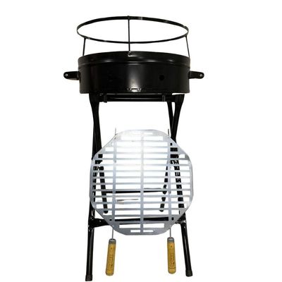 Churrasqueira Pop Redonda Com Grelha 38x79 Preto