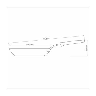 Frigideira Tramontina Profissional Em Ferro 22 Cm 1 L