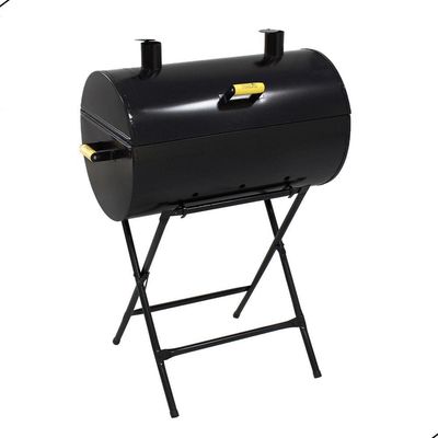 Churrasqueira Bafo Grill Extra Grande Com Suporte Preto